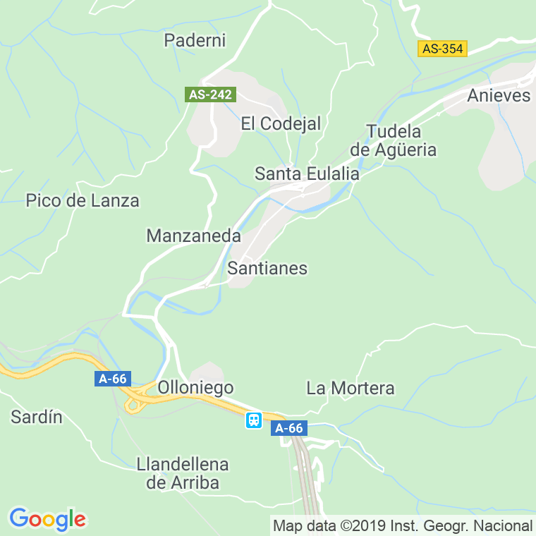 Código Postal de Santianes (Piloña) en Asturias
