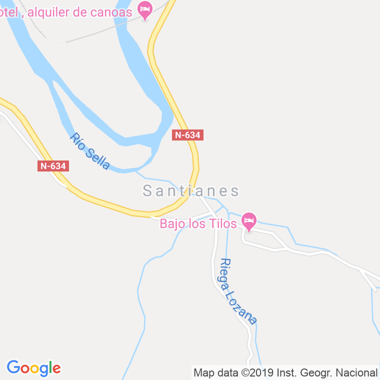 Código Postal de Santianes Del Agua en Asturias