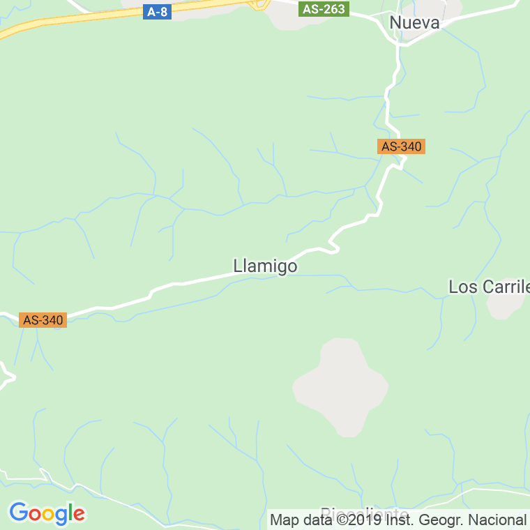 Código Postal de Llamigo en Asturias