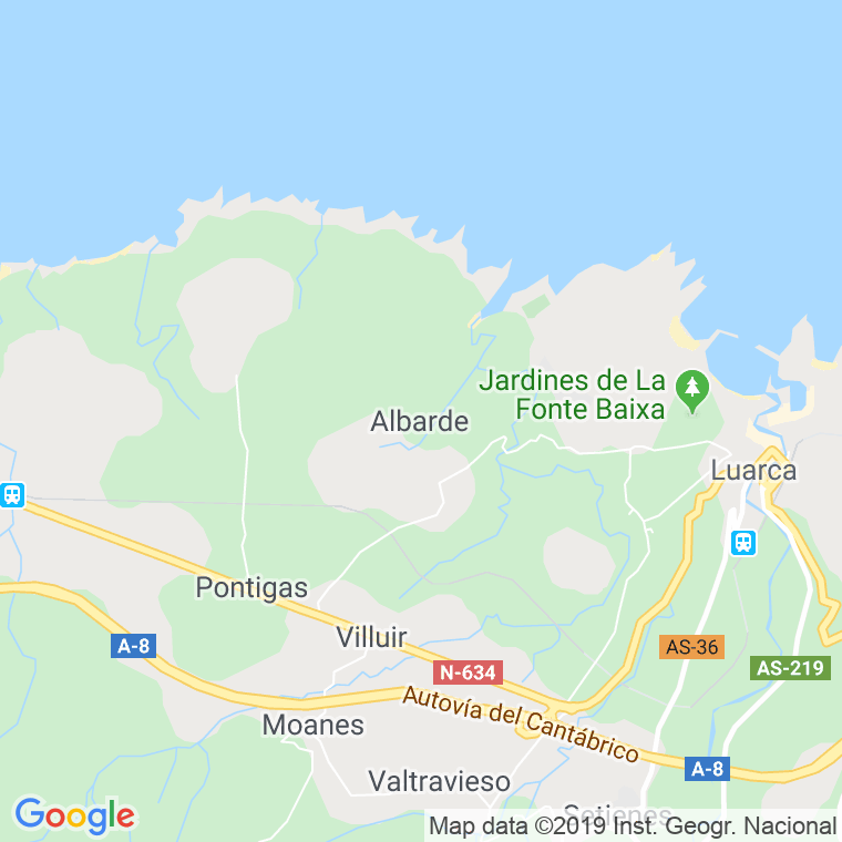Código Postal de Albarde en Asturias