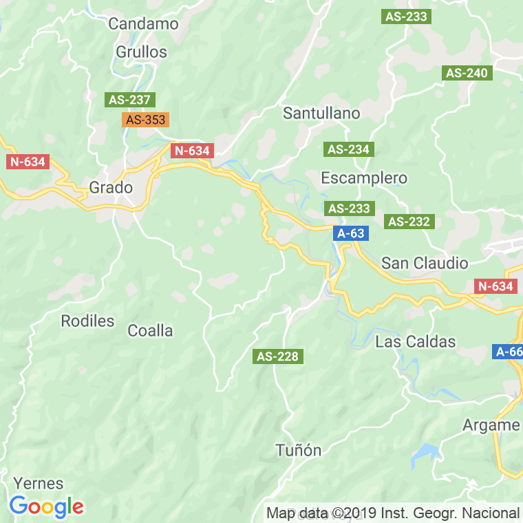 Código Postal de Carbayin (Grado) en Asturias