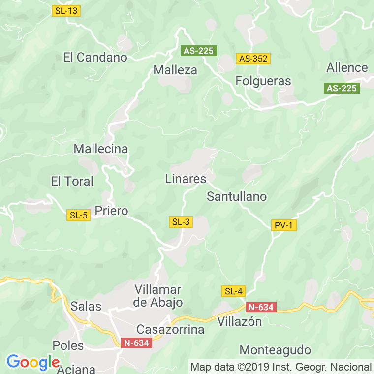 Código Postal de Villa De Abajo en Asturias