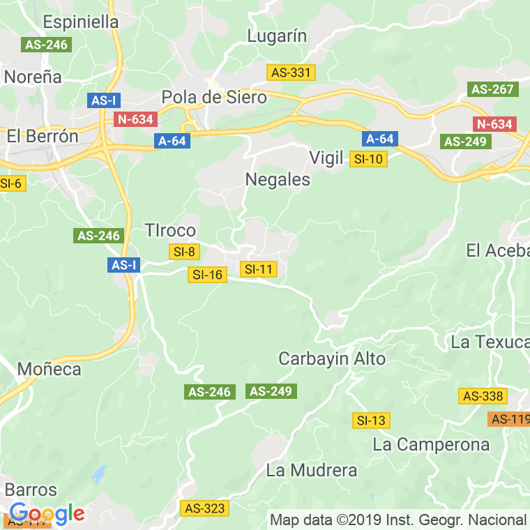 Código Postal de Llorianes en Asturias