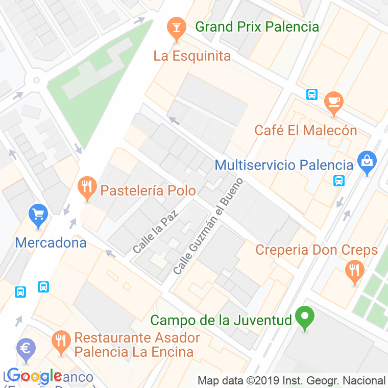 Código Postal calle Felipe Ii en Palencia