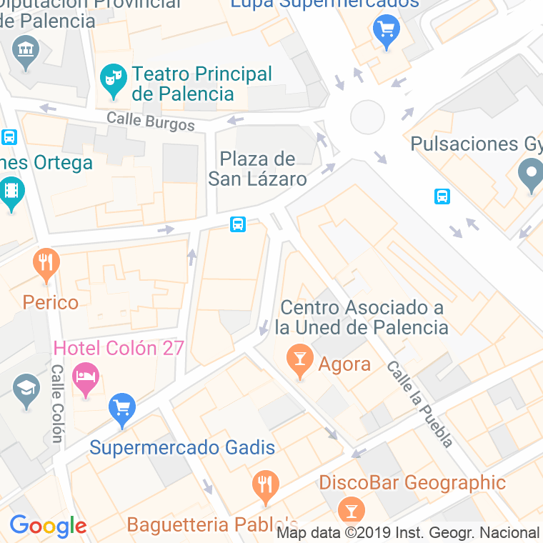 Código Postal calle San Juan De Dios en Palencia