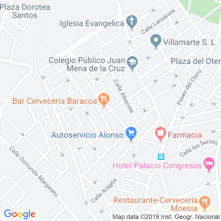 Código Postal calle Ines Moro en Palencia