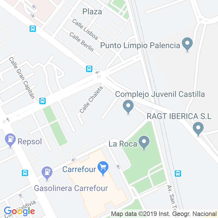 Código Postal calle Chalets, Los en Palencia