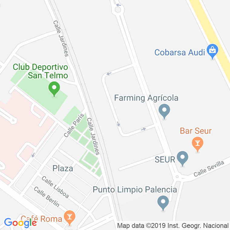 Código Postal calle Granada en Palencia