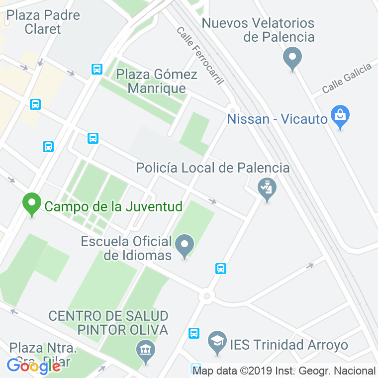 Código Postal calle Miguel De Unamuno en Palencia