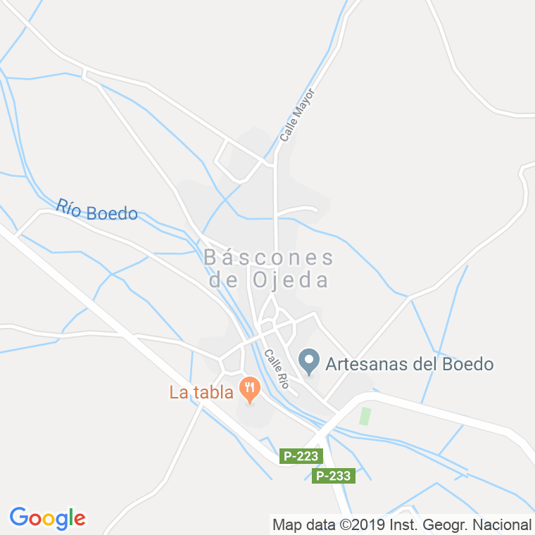 Código Postal de Bascones De Ojeda en Palencia