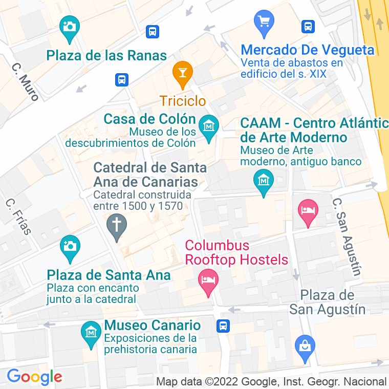 Código Postal calle Pilar Nuevo, plaza en Las Palmas de Gran Canaria