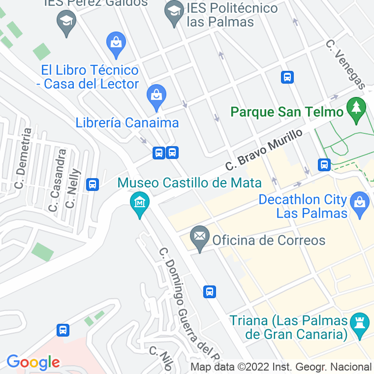 Código Postal calle Bravo Murillo en Las Palmas de Gran Canaria