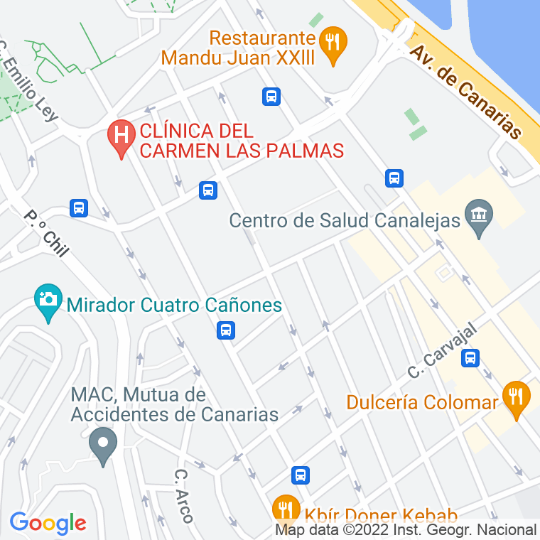 Código Postal calle Cayetano De Lugo, paseo en Las Palmas de Gran Canaria