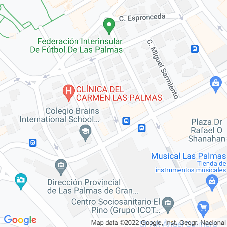 Código Postal calle Domingo Rivero en Las Palmas de Gran Canaria