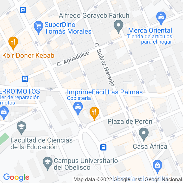 Código Postal calle Jeronimo Falcon   (Impares Del 29 Al Final)  (Pares Del 30 Al Final) en Las Palmas de Gran Canaria