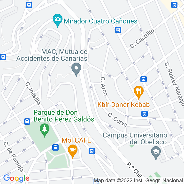 Código Postal calle Juan Carlo en Las Palmas de Gran Canaria