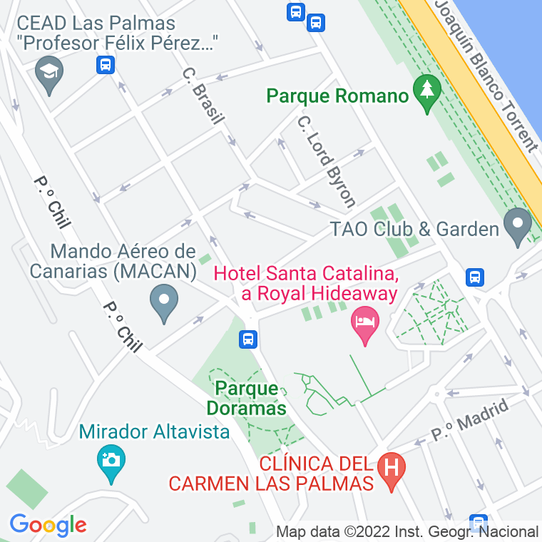 Código Postal calle Alejandro Hidalgo en Las Palmas de Gran Canaria