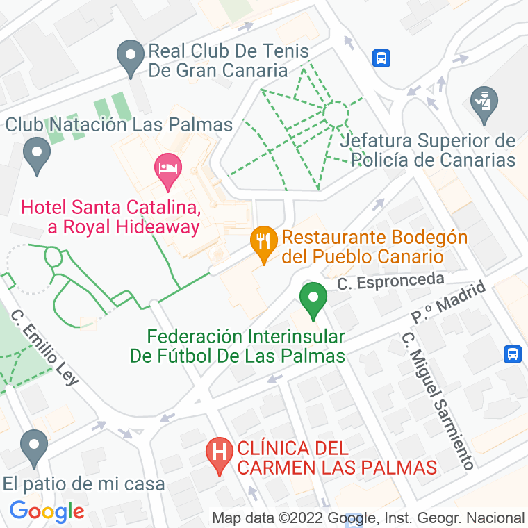 Código Postal calle Pueblo Canario en Las Palmas de Gran Canaria