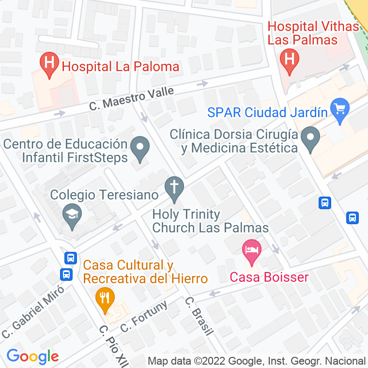 Código Postal calle Rafael Ramirez en Las Palmas de Gran Canaria