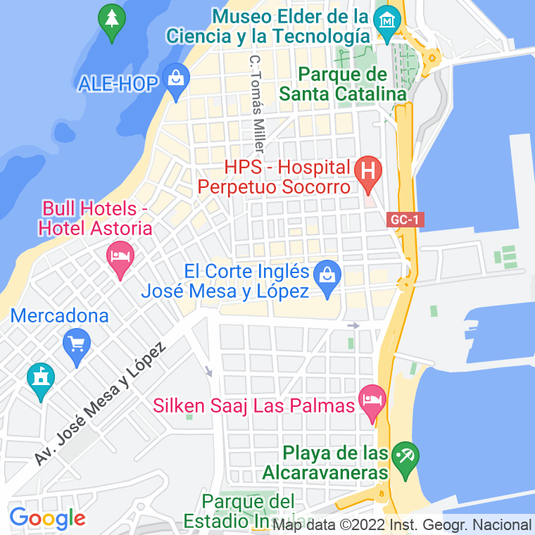 Código Postal calle Juan Manuel Duran Gonzalez   (Impares Del 1 Al 45)  (Pares Del 2 Al 36) en Las Palmas de Gran Canaria
