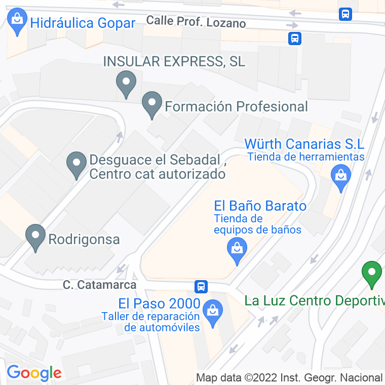 Código Postal calle Cochabamba en Las Palmas de Gran Canaria