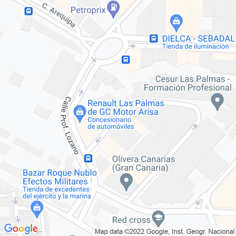 Código Postal calle Cuzco en Las Palmas de Gran Canaria