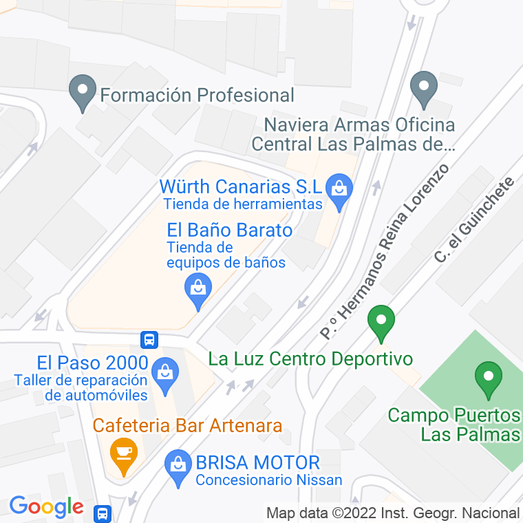 Código Postal calle Entre Rios en Las Palmas de Gran Canaria