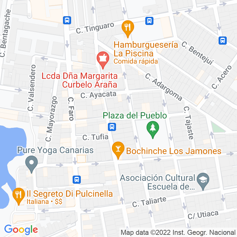 Código Postal calle Bentaiga en Las Palmas de Gran Canaria