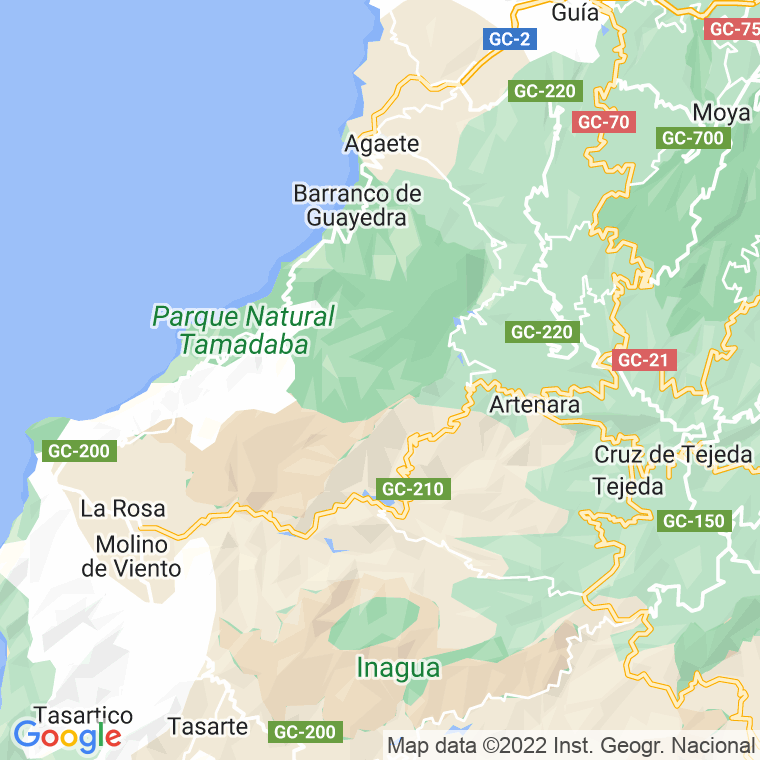Código Postal calle Artenara en Las Palmas de Gran Canaria
