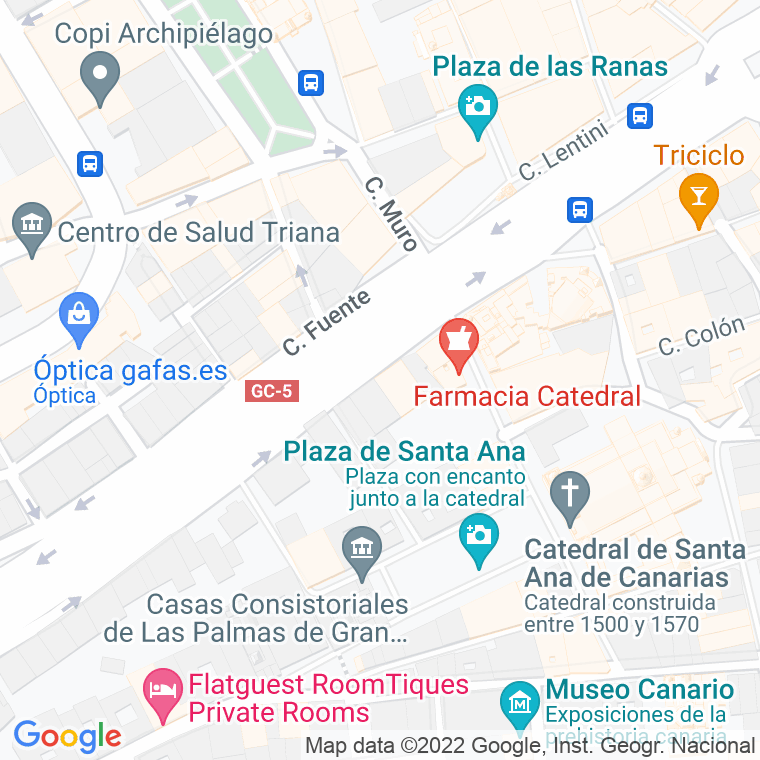 Código Postal calle Colombia en Las Palmas de Gran Canaria