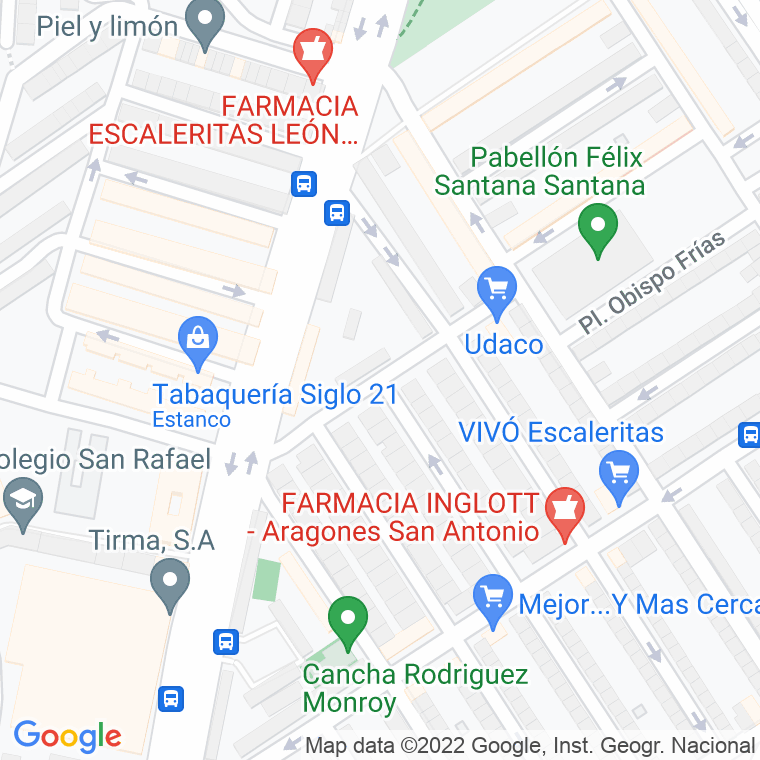 Código Postal calle Canonigo Azofra Del Campo en Las Palmas de Gran Canaria