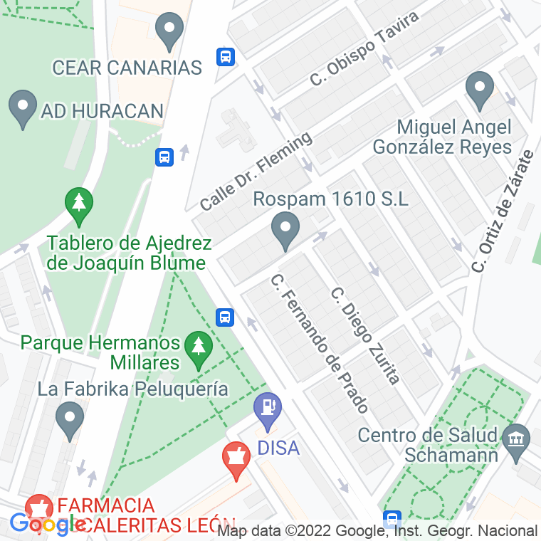 Código Postal calle Doctor Gomez Escudero en Las Palmas de Gran Canaria