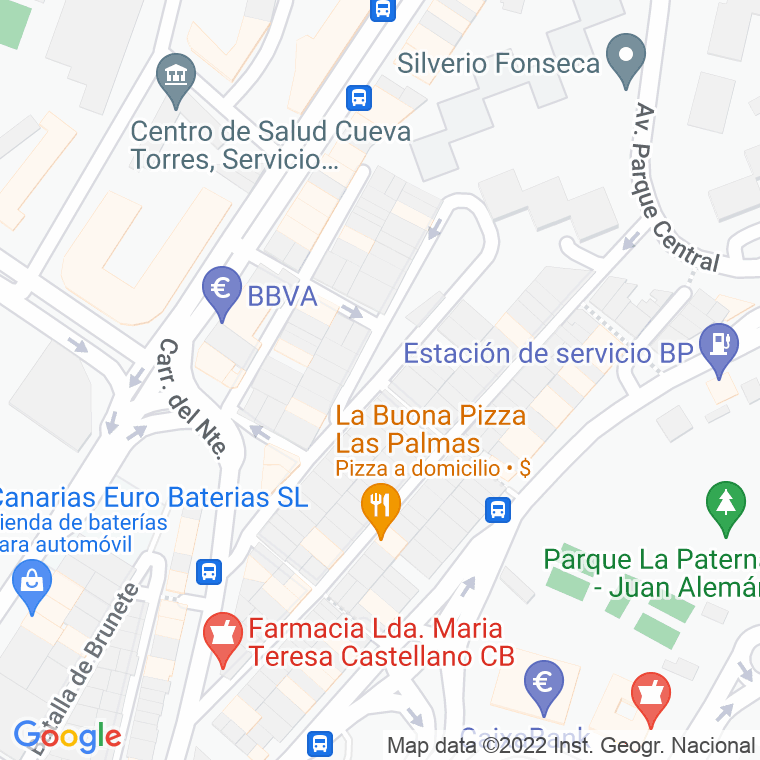 Código Postal calle Batalla De Belchite en Las Palmas de Gran Canaria