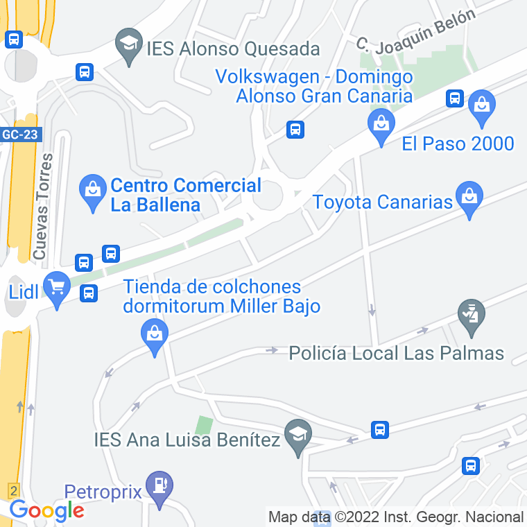 Código Postal calle Enrique Sanchez en Las Palmas de Gran Canaria