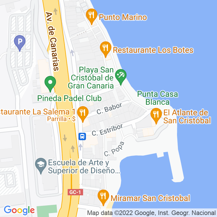 Código Postal calle Babor en Las Palmas de Gran Canaria