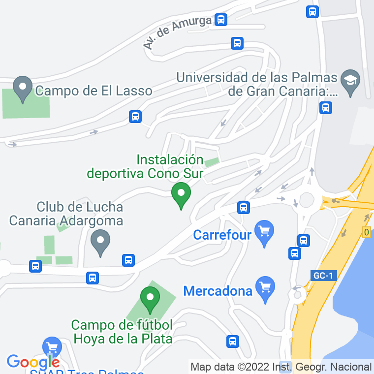Código Postal calle Debussy en Las Palmas de Gran Canaria