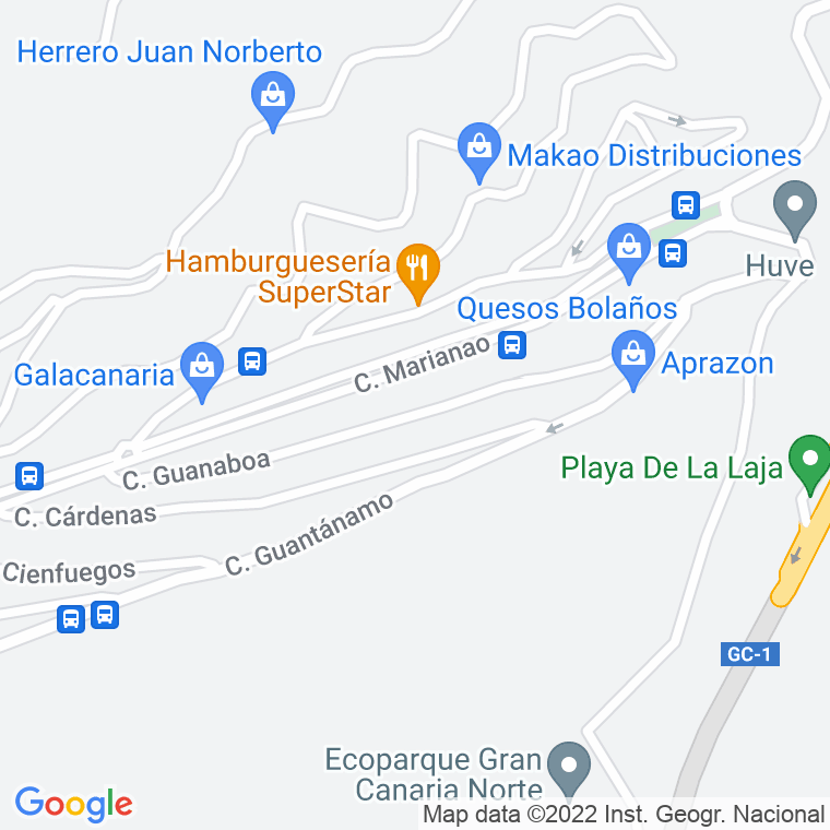 Código Postal calle Guanaboa en Las Palmas de Gran Canaria