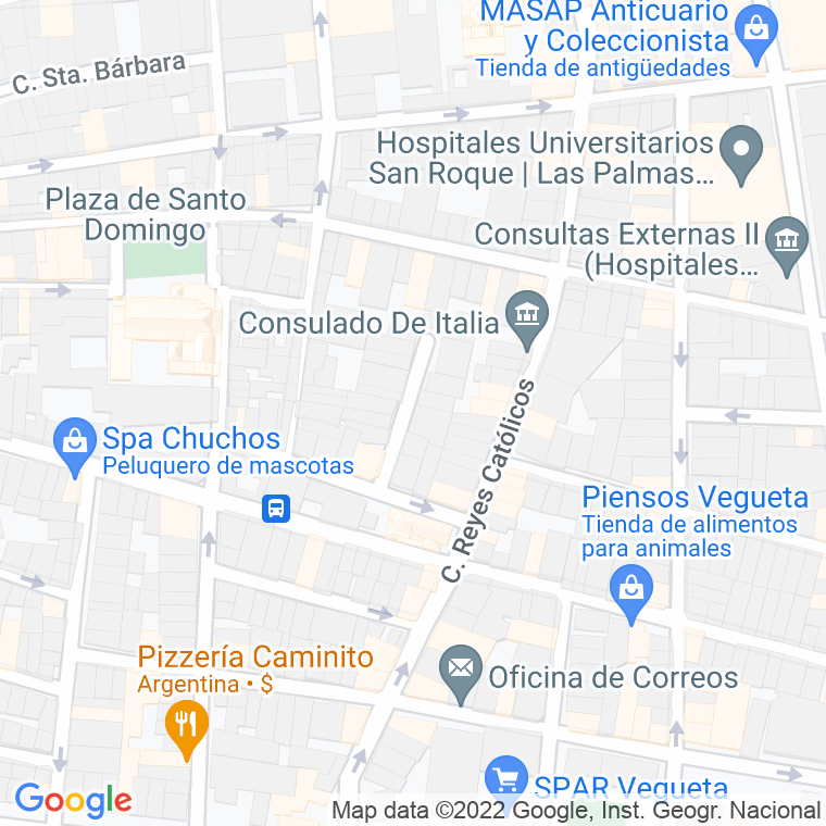 Código Postal calle Juan Sosa Suarez en Las Palmas de Gran Canaria