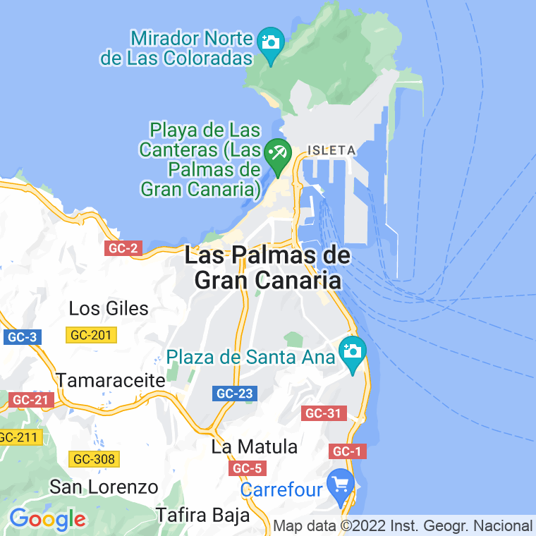 Código Postal calle Laja, La en Las Palmas de Gran Canaria
