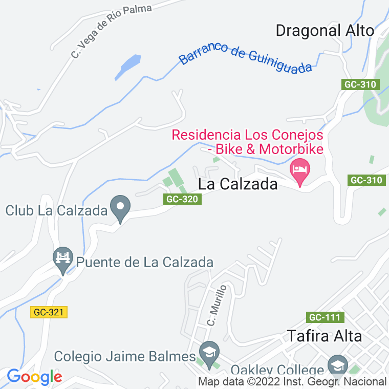 Código Postal calle Calzada, La (La Calzada) en Las Palmas de Gran Canaria