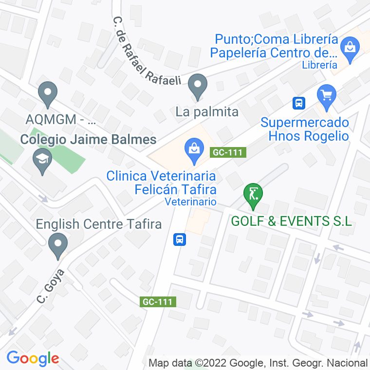 Código Postal calle Cruz Del Ingles (San Fco. Paula) en Las Palmas de Gran Canaria