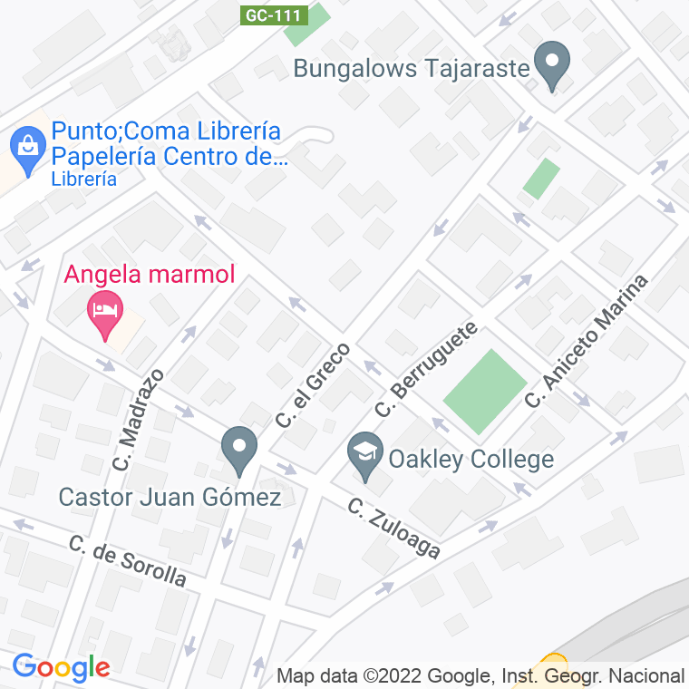 Código Postal calle Joaquin Mir (Tafira Alta) en Las Palmas de Gran Canaria