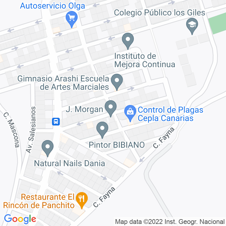 Código Postal calle Abraham Lincoln (Los Giles) en Las Palmas de Gran Canaria