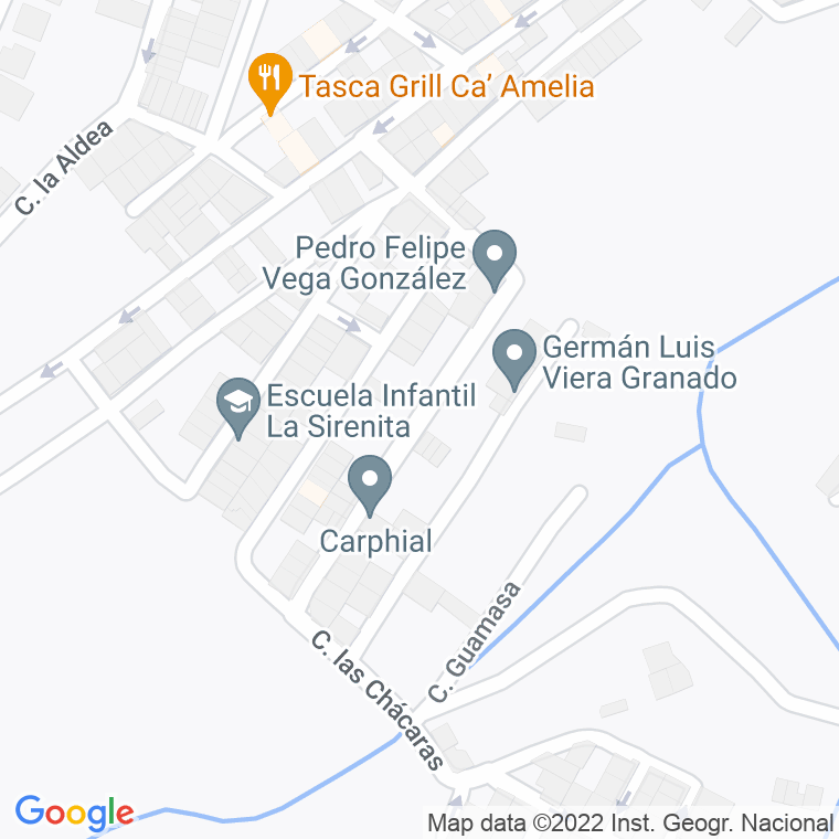 Código Postal calle Baile Del Vivo (Las Mesas) en Las Palmas de Gran Canaria