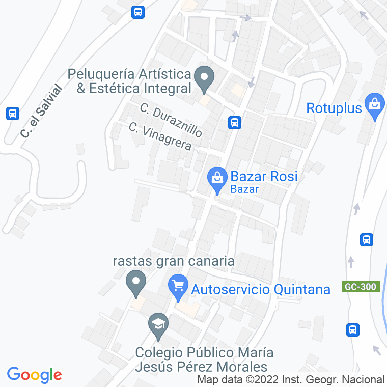 Código Postal calle Cabezon (Tenoya) en Las Palmas de Gran Canaria
