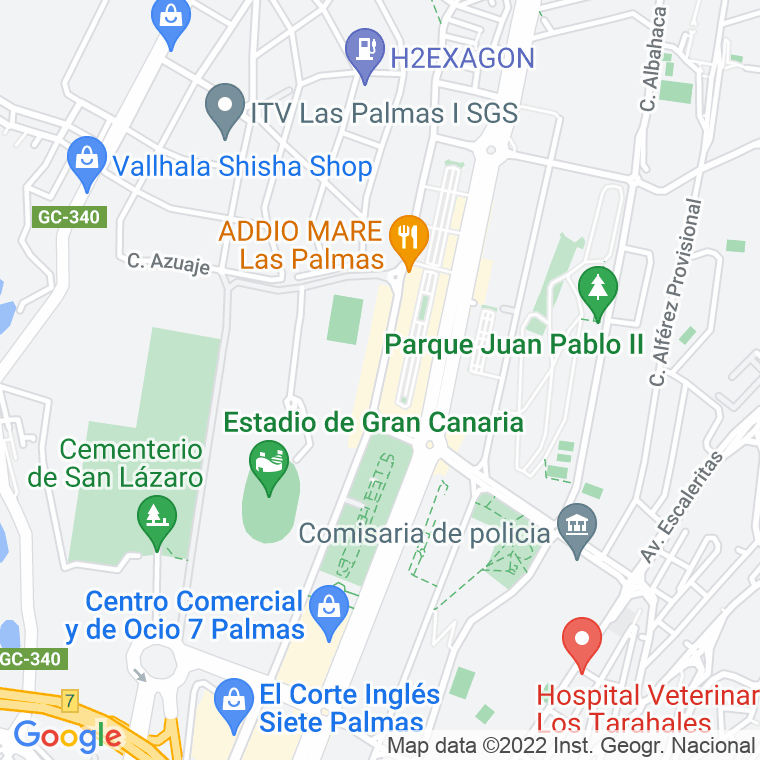Código Postal calle Fondos De Segura en Las Palmas de Gran Canaria