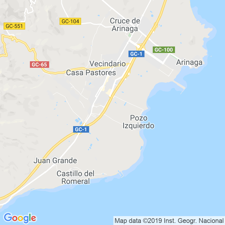 Código Postal de Poligono Industrial De Arinaga en Las Palmas