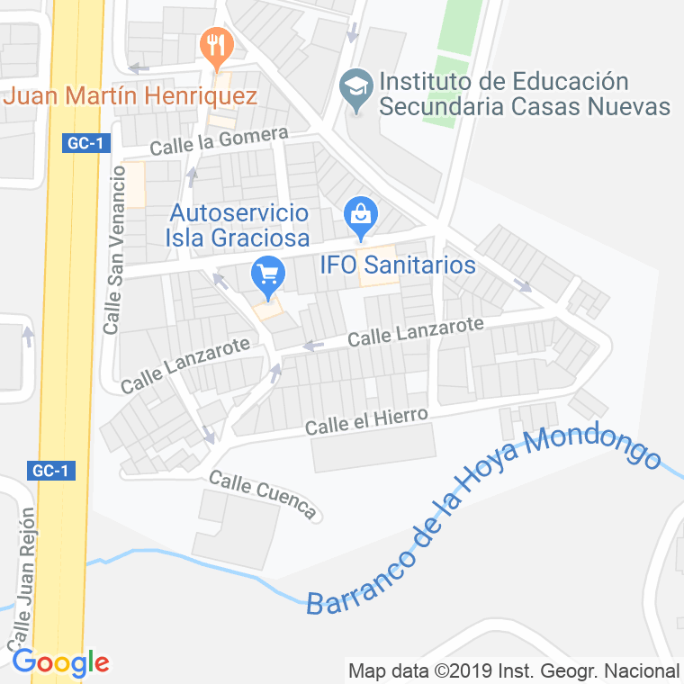 Código Postal calle Lanzarote en Telde