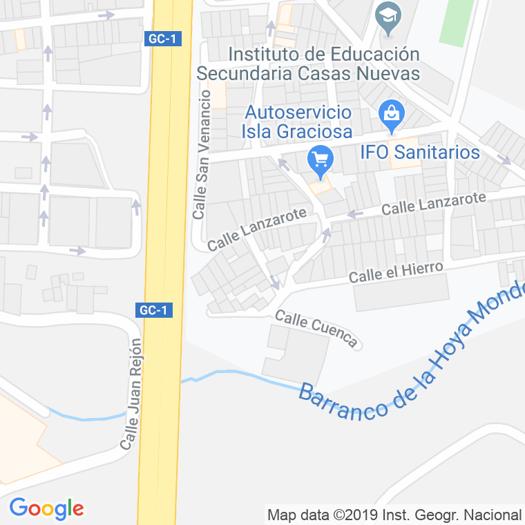 Código Postal calle Teruel en Telde