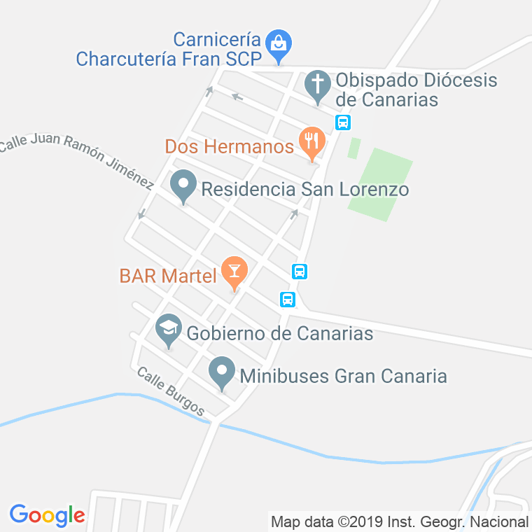 Código Postal calle Caserio De Ojos De Garza, Diseminado en Telde